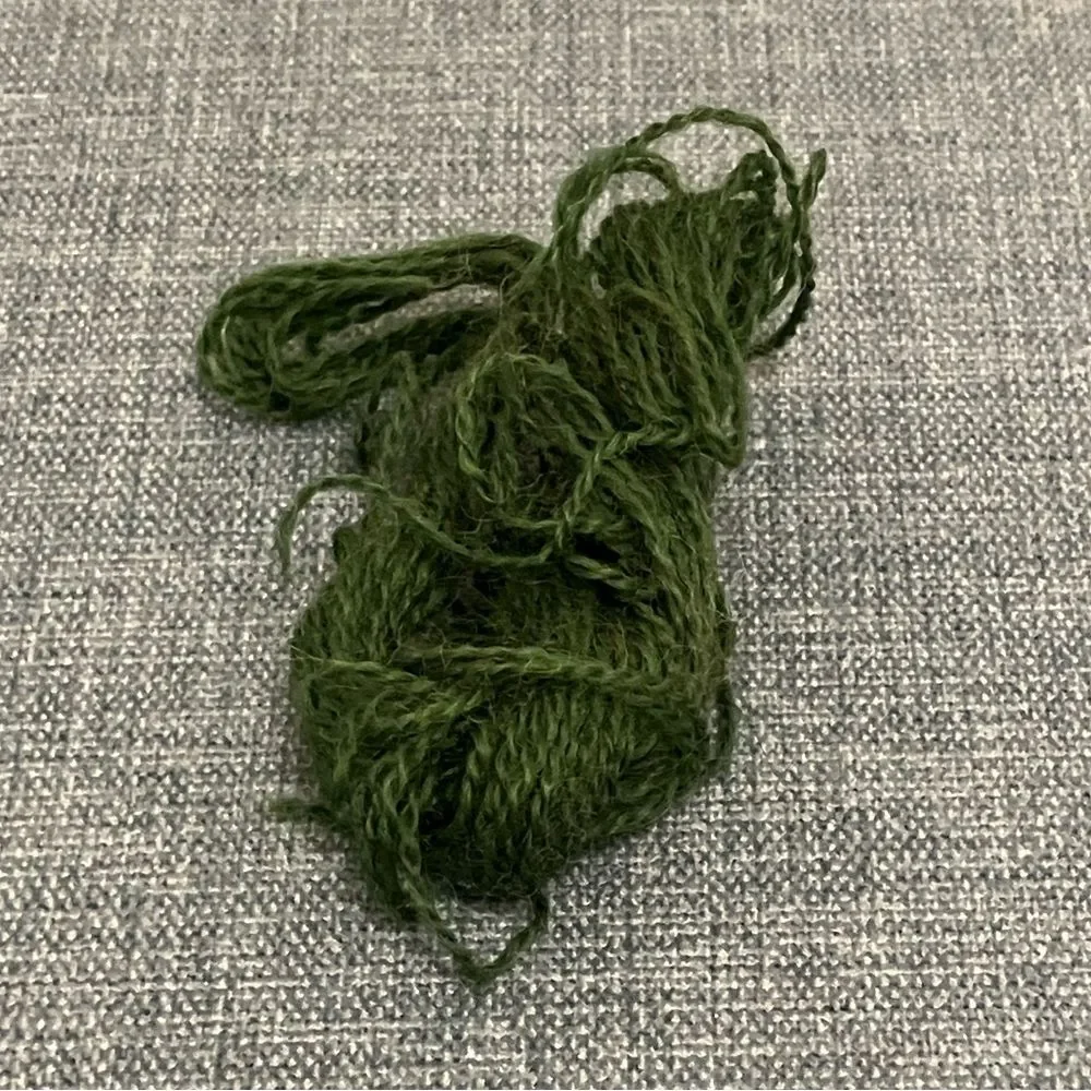 Green Needlepoint Thread Yarn